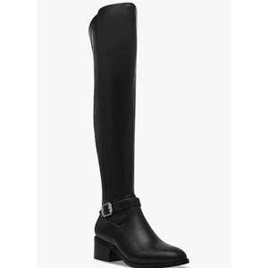 Dolce Vita Elyse Black Over The Knee Boots Women's 9.5 Block Heel Buckle NWT - Picture 1 of 10