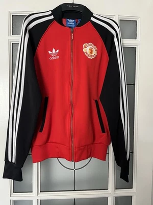 Adidas Originals Manchester United Track Jacket Retro 1985 Superstar Top - Image 1 of 4