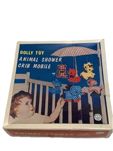 VTG Dolly Toy Animal Shower Baby Crib Mobile w/ box doesn't work - Picture 1 of 22