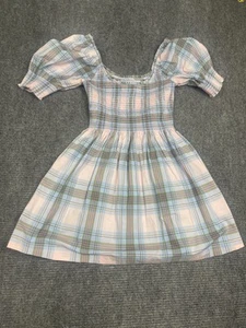 Hill House Naia Nap Dress pink spring plaid smocked mini coquette cottagecore M - Picture 1 of 7