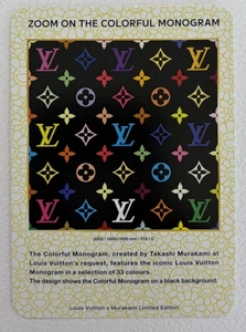 Louis Vuitton x Takashi Murakami Colorful Monogram Trading Card 015 Japanese - Picture 1 of 2