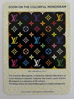 Louis Vuitton x Takashi Murakami Colorful Monogram Trading Card 015 Japanese - Image 1 of 2