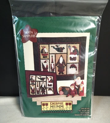 Mumm's The Word Santa Samplers Pattern Penstitch Applique by Debbie Mumm 1993 - Image 1 of 4