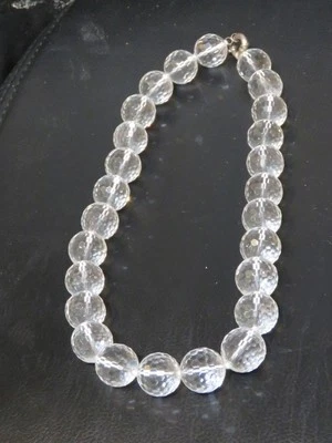 ¡LIQUIDACIÓN! $750 MAGNÍFICO COLLAR DE PLATA CRISTAL FACETADO PATRIMONIO DE LA CIUDAD DE NUEVA YORK Foto 1 de 3