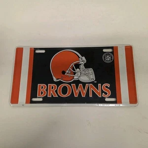 Vintage 1999 Cleveland Browns NFL tocador placa de metal en relieve - Imagen 1 de 5