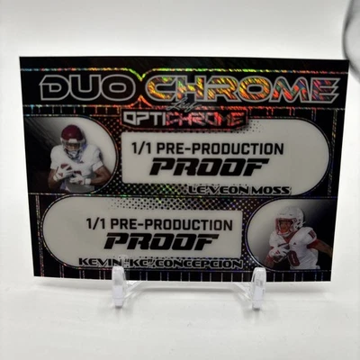 Leveon Moss / Kevin “KC” Concepción 2025 Hoja Óptica 1/1 Texas A&M Aggies Foto 1 de 2