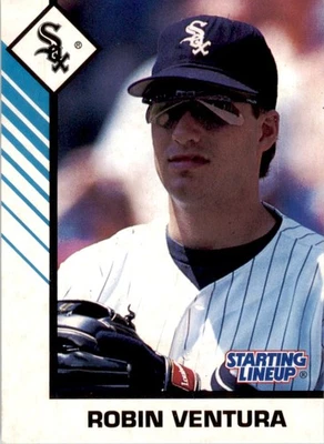 1993 Kenner Starting Lineup Cards Robin Ventura White Sox - Image 1 of 2