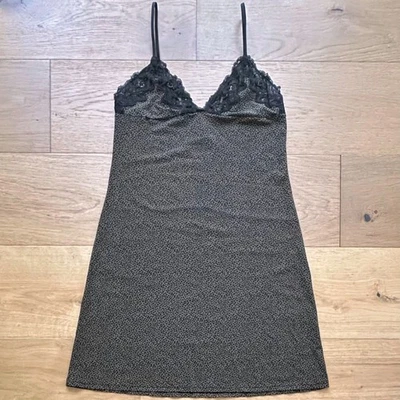 Vintage Calvin Klein 90s Leopard Print Slip Dress - Image 1 of 4