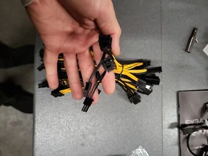 10x 6 Pin PCI to Dual PCIE 8 (6+2) Pin Adapter Splitter Cable For Mining Machine - Picture 1 of 2