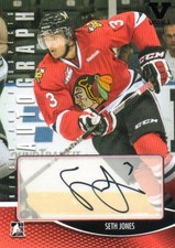 SETH JONES 2012-13 IN THE GAME HEROES AND PROSPECTS AUTOGRAPHED HOCKEY CARD