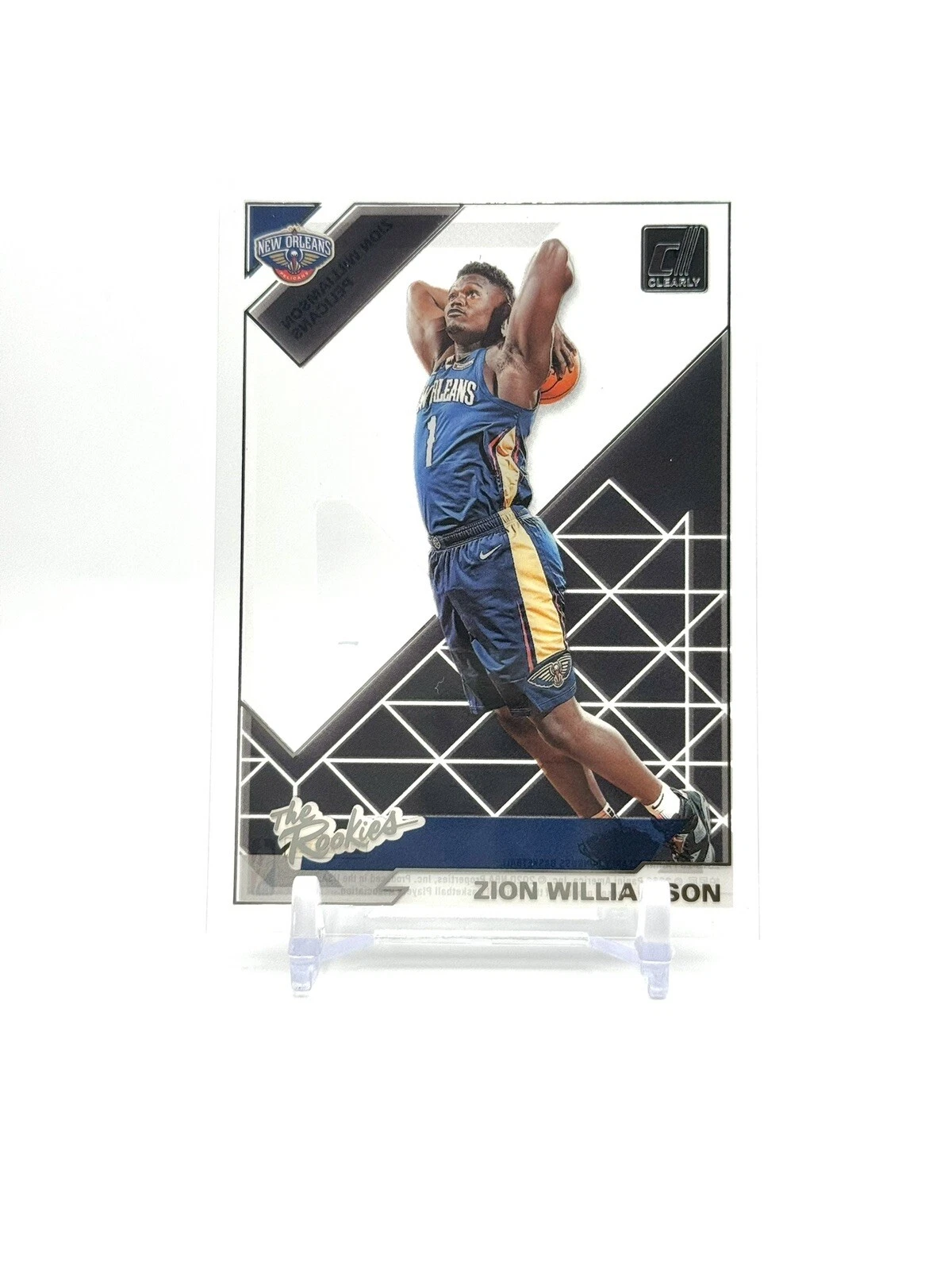 2019-20 Panini Clearly Donruss Clearly The Rookies Zion Williamson #1 Rookie RC
