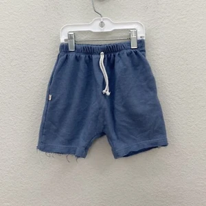Childhoods Clothing Blue Frayed Hem Pull On Boy Shorts USA Made Kids 6-7 Years - Picture 1 of 5
