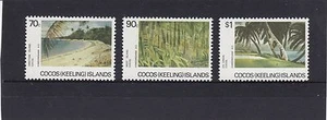 Juego de diseño de paisajes de las Islas del Coco 1987 Islas del Coco de 3 montadas sin montar o nunca montadas - - Imagen 1 de 1