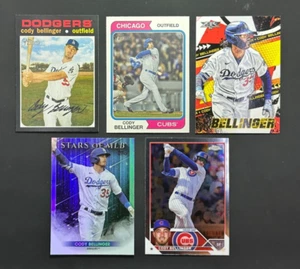 Cody Bellinger - Los Angeles Dodgers/Chicago Cubs - 5-Card Lot - Picture 1 of 2