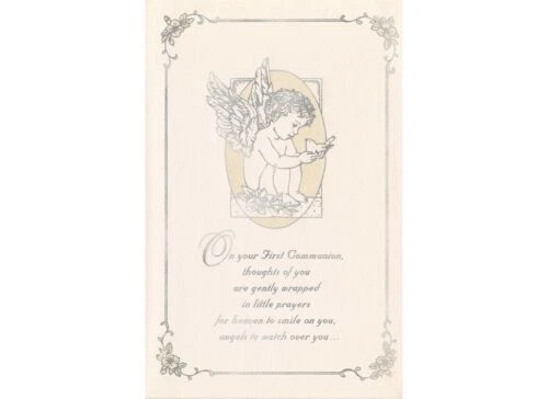 AG First Communion Card: Prayers That the Love of Jesus Will Fill Your Heart... - Image 1 of 2