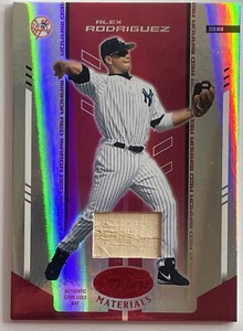 Alex Rodriguez 2004 Leaf Certified Materials Mirror Red Bat /250 - Yankees