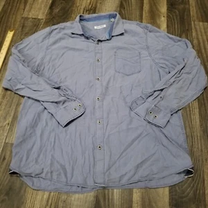 Tommy Bahama Long Sleeve Button Down Shirt Men's 2XLT Blue - Picture 1 of 14