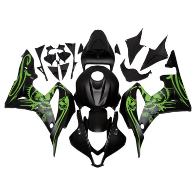 ABS Fairing Plastic Green Black Kit for 2007 2008 CBR600RR 07 08 Honda Bodywork - Изображение 1 из 4