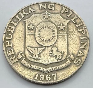 1967 Philippines 50 Sentimos - 50C - Fifty - World Coins - Free Shipping - Picture 1 of 4