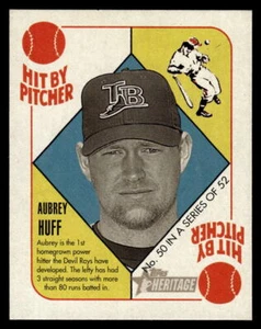 2005 Bowman Heritage #50 Aubrey Huff 51 Topps Heritage Blue Backs Card - Picture 1 of 2