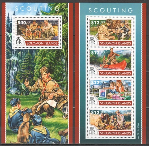 LS449 2015 SOLOMON ISLANDS SCOUTING SCOUTS ORGANIZATIONS #3227-31 1KB+1BL MNH Cover