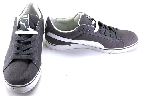 Puma Shoes Sneakers Classiche Vulcanizzate Tela Lo Grigio Bianco Non Corrispondenti 11 11 5