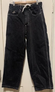 Worship Big Dawg Men's Black Denim Y2K Skate Jeans Size 26 - Picture 1 of 8
