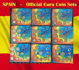 Spain coin set 1 cent to 2€ euro 1999 2000 2001 2002 2003 2004 2006 2009 King - Picture 1 of 22