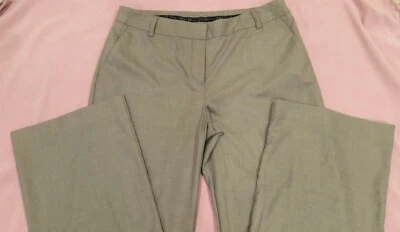 Pantalones de vestir para mujer Attention tostados talla 8 poli rayón spandex cintura 33" Foto 1 de 4