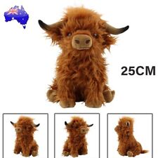 25/28cm Simulation Highland Cow Animal Stuffed Plush Doll Toys Kids Xmas Gifts