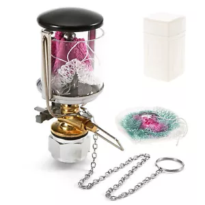 Mini Propane Lantern Single Mantle Gas Lamp Hanging Tent Lamp for Travel Hiking - Picture 1 of 12