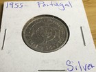 1955. PORTUGAL | 10 ESCUDOS World Silver Coin Free Shipping # 967E