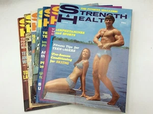 7 Issues of STRENGTH & HEALTH Magazine from 1970 - Vintage Fitness - Bob Hoffman - Imagen 1 de 3