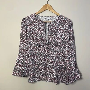 GHOST London Floral Print Blouse Size Small - Picture 1 of 8