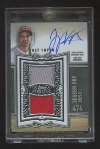 JOEY VOTTO TOPP STERLING AUTOGRAPH GAME WORN DUAL JERSEY #ED 20/25 MINT RARE - Picture 1 of 1