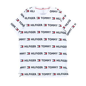 Tommy Hilfiger Mens Pajama Sleep Shirt Graphic Logo Sleepwear Pjs Sleepshirt New