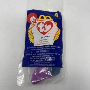 Ty Teenie Beanie, Inch, McDonalds Series #4, 1999 New in Sealed Bag Inchworm - Picture 1 of 8