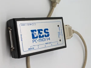 EES Technik für Musik PC MIDI 1/4 parallel port interface mit Kabel - Bild 1 von 3