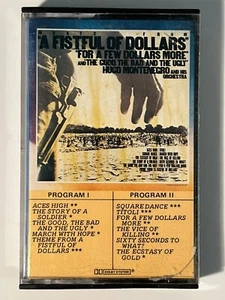 A Fistful of Dollars Hugo Montenegro Orchestra Cassette Tape 1975 Clint Eastwood - Picture 1 of 5