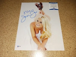 Jesse Jane Signed 11x14 Photo Beckett BAS COA Sexy Star Model Autograph AVN RIP - Picture 1 of 3