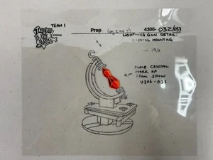Disney Afternoon TaleSpin Lightening Gun Crystal Mounting Model Production Cel - Picture 1 of 3