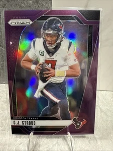 🔥🏈2024 Panini Púrpura Prizm Fútbol C.J. Stroud #’d 57/125 Houston Texans BONITO - Imagen 1 de 3
