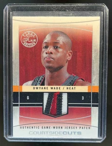 2003 Fleer Flair Final Edition Dwyane Wade Rookie Courtside Cuts Patches #18/50 - Picture 1 of 2