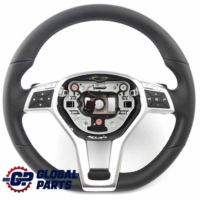 Steering Wheel Mercedes W204 W212 AMG Sport NEW Black Leather sport Paddle Shift - Image 1 of 4