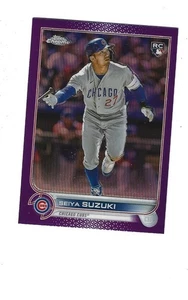 2022 Topps Chrome Update Purple Refractors #USC115 Seiya Suzuki CHICAGO  CUBS - Bild 1 von 2