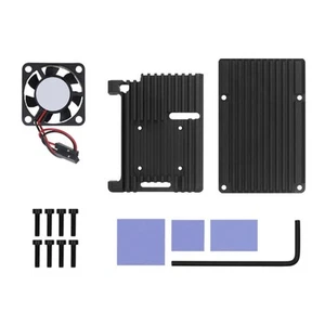Aluminum Case for 4B Heatsink with Cooling Fan+Thermal Pad for RPI 4B2517 - Afbeelding 1 van 8