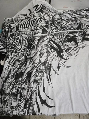 Camiseta Xtreme Couture Para Hombre Blanca Estampada Gráfica 2XL Foto 1 de 3