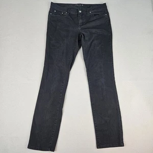 Prana Jeans Women’s 10/30 34x30.5 Black Organic Cotton Straight Stretch Preppy - Picture 1 of 9