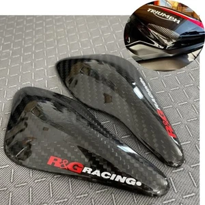 For Street Triple 765 S/R/RS 17-22 Real Carbon Fiber Fuel tank Slider cover - Picture 1 of 15