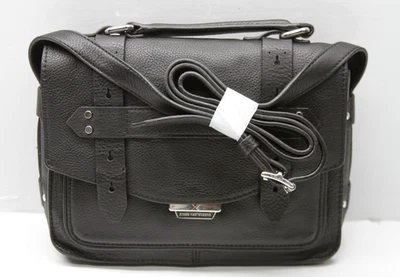 Bolso de Mano Aimee Kestenberg City Cuero Gitano Solapa Bandolera NEGRO Foto 1 de 4